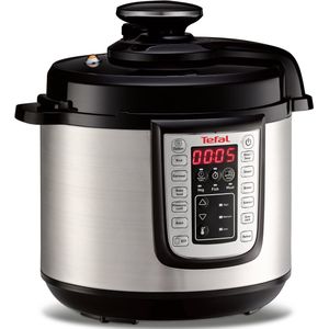 Tefal Multi-cooker Fast & Delicious incl. rijstlepel, onderzetter, maatbeker & recepten elektrische snelkookpan, 25 programma’s, 6l capaciteit, inclusief receptenboek