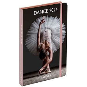 DRAEGER PARIS Zakagenda A6, speciaal voor dans januari dec 2024, 12 foto's, 11,5 x 16 cm, hardcover, bladwijzer, 7 talen, 1 week op 2 pagina's, FSC®-gecertificeerd papier