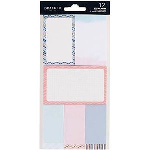 Draeger Paris Sticky Notes Pastelblokken, 12 stuks