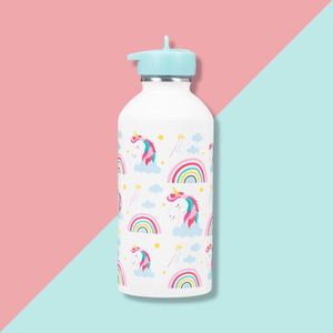 Draeger Paris | Roestvrijstalen waterfles voor kinderen - Eenhoorn