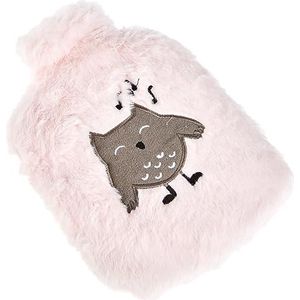 Draeger Paris | Roze Uil Pluche Warmwaterkruik