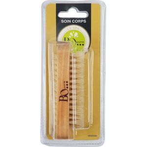 Houten Nagelborstel - Dubbelzijdig - Nylonharen - Lange en Korte Haren