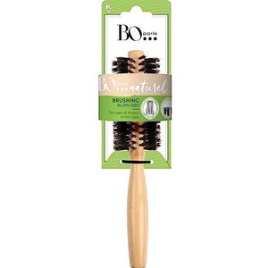 Bo...Paris - Natuurlijke collectie - Brushing haarborstel van hout - 100% wildzwijnharen - speciaal glanzend - voor alle haartypes - 1 stuk