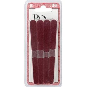 Bo...Paris - Nagelvijlen - 36 stuks rode vijlen - voor altijd verzorgde nagels - Made in France - Set van 1