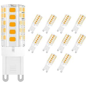 ELINKUME G9 lamp 2,5W warm wit LED-verlichting lamp [equivalent 25 W halogeenlamp] G9 LED 210LM spaarlampen (10 stuks) perfecte verlichting voor gebruik binnenshuis