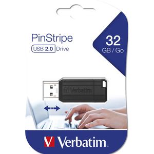 Verbatim Store'n'go PinStripe - USB-Stick - 32GB - Zwart