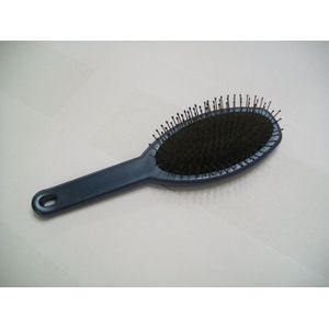 Haarborstel blauw/zwart 20cm