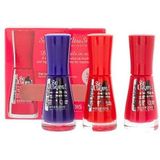Bourjois - So Laque Ultra Shine - Nagellak Set - Rood Fuchsia Paars - 3 x 10ml