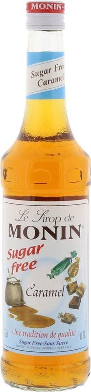 Monin Koffiesiroop Karamel suikervrij - 70 cl