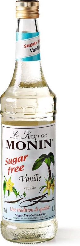 Monin Koffiesiroop Vanille suikervrij - 70 cl