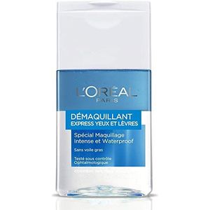 L'Oréal Paris Zachte make-up remover voor ogen en lippen, waterbestendig, 125 ml