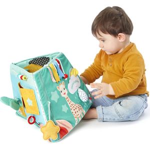 Sophie la Girafe - Multiface activiteitenbord - Ontspanningsspeelgoed voor kinderen - Veel activiteiten om 5 zintuigen van de baby te wekken - Dobbelstenen 0 maanden