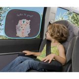 Sophie de giraf Zonnescherm Auto - Zonnewering voor kind - 49 x 36 cm - 2 stuks