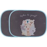 Sophie de giraf Zonnescherm Auto - Zonnewering voor kind - 49 x 36 cm - 2 stuks