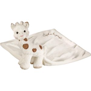 Sophie de giraf - Knuffeldoekje Chérie - Babyknuffel - Wit/Beige - In Luxe Geschenkdoos