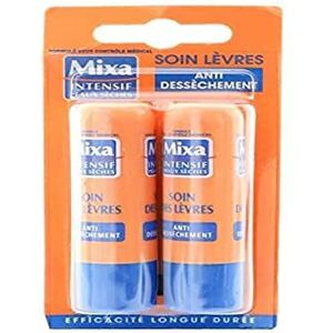 Mixa Intensieve droge huid, lippenverzorging, 2 stuks, 4,7 ml