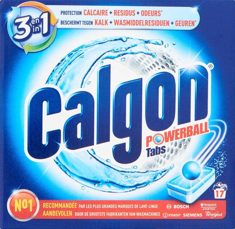 Calgon 2 in 1 Tabs Ontkalkingstabletten voor Wasmachines - 17 tabletten