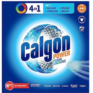 Calgon 3-in-1 anti-kalk poeder, wasmachinereiniger, 40 wasbeurten, 1 kg