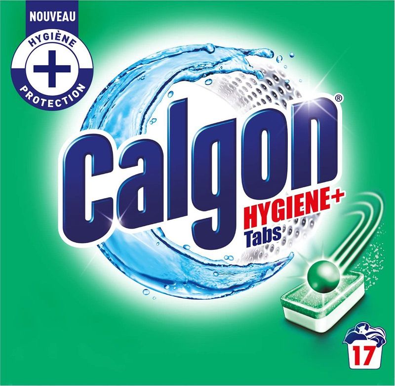 Calgon Wasmiddel tabs Hygiëne+ - anti kalk - 17 tabs