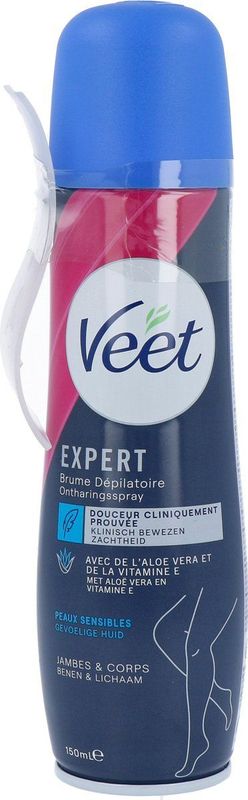 Veet - Ontharingsspray - Gevoelige huid - 150 ml