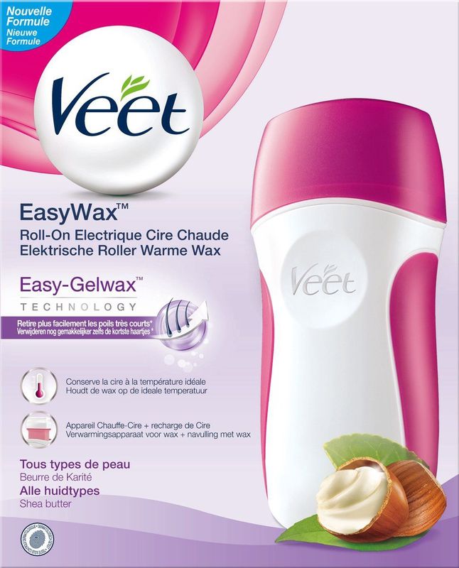 Veet - EasyWax - Ontharingswax - 50ml - Inclusief Vezelvliesstrips en Nabehandelingsdoekjes
