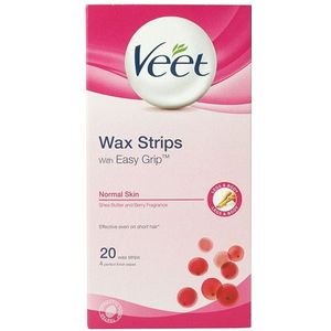 Veet - Ontharingsstrips - Benen & Lichaam - Normale Huid - Easy-Gelwax - 20 stuks
