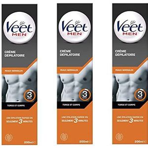 Veet Men - Crème Dépilatoire Homme - Peaux Normales - 200 ml