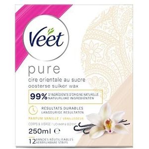 Veet Pure - Warme was met suiker en vanille – ontharing zonder band, vanille, 250 ml