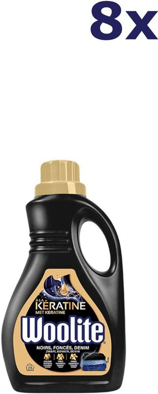 Woolite - Vloeibaar Wasmiddel - Donker & Denim - 8 x 1.5 l