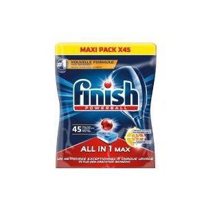 Finish Powerball All-in-1-Max vaatwastabletten | Regular | 45 tabs