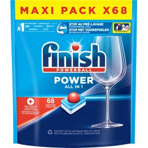 Finish Power All in One Regular Vaatwastabletten - 68 Stuks
