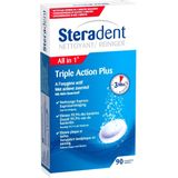 Steradent Kunstgebit Reiniger - Triple Action Plus - 90 stuks