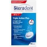 Steradent Kunstgebit Reiniger - Triple Action Plus - 90 stuks