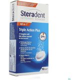 Steradent Kunstgebit Reiniger - Triple Action Plus - 90 stuks