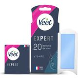 Veet Expert Ontharingsstrips - Gezicht - Gevoelige huid - 20 stuks