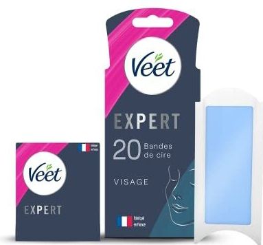 Veet Expert Ontharingsstrips - Gezicht - Gevoelige huid - 20 stuks