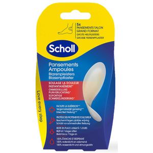 Scholl - Blarenpleisters Hiel - 5 Stuks - Hydrocolloïd Technologie