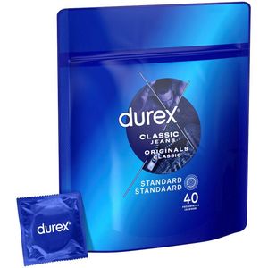 Durex Condooms Classic Natural - 40 stuks - Voordeelverpakking - Cadeau voor man en vrouw