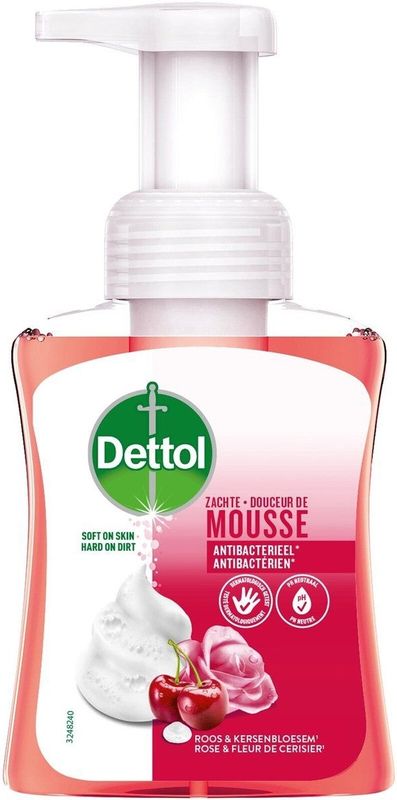 Dettol - Zachte Mousse - Antibacteriële Zeep - 250ml - Geurige Formule