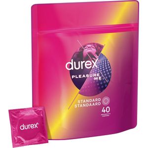Durex Condooms - Pleasure Me - 40 stuks - Voordeelverpakking