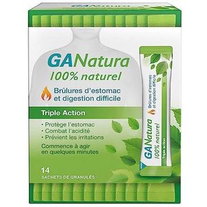 GANatura - 100% Natuurlijk - Brandend maagzuur en moeilijke spijsvertering - 14 zakjes - Praktisch formaat