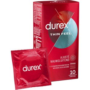 Durex - Condooms Feeling Thin Feel - Nauwsluitend & Extra dun - 10 stuks