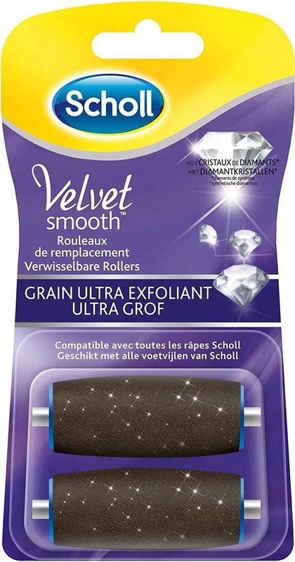 Scholl Velvet Smooth - Navulling Elektrische Eeltverwijderaar - Ultra Grof - Voetvijl - 2 Stuks