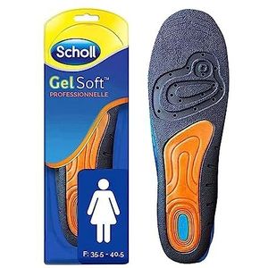 Scholl GelSoft inlegzolen voor dames, professionele schoenen, maat 35,5 tot 40,5, 1 paar