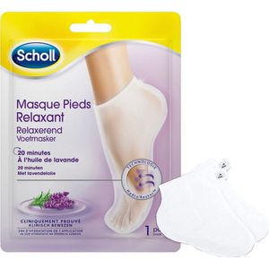 Scholl Voetenmasker - Voetencreme - Voedend En Relaxerende Lavendel - Expert Care - 1 paar