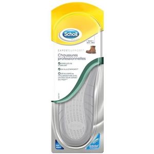 Scholl Expert Support - Comfortabele inlegzolen met demping en schokdemping voor professionele schoenen - maat 1 (35,5-40,5) - 1 paar