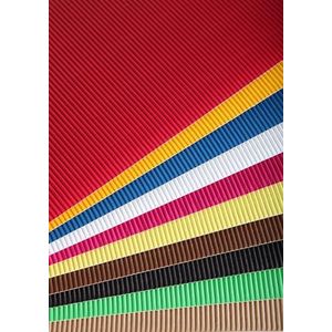 Clairefontaine - Ref 295699C - Maildor Paper Touch golfkarton (Pack van 10 vellen) - 50 x 35cm formaat, 300gsm golfkarton, beide zijden bedrukt - diverse kleuren