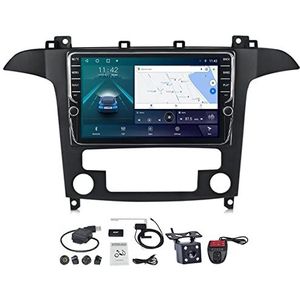 Android 11 Auto Stereo MP5 Player 9'' Screen Autoradio Voor Ford S-MAX S MAX 1 2006-2015 Ondersteunt Car-play Android Auto/Bluetooth/FM AM RDS DAB+ Radio/Mirror Link/Stuurbediening (Size : M300S)