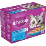 Whiskas 7+ Vis Selectie in Gelei Maaltijdzakjes Multipack 12 x 85 gr