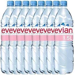 Evian 1,5 l fles water, 8 stuks